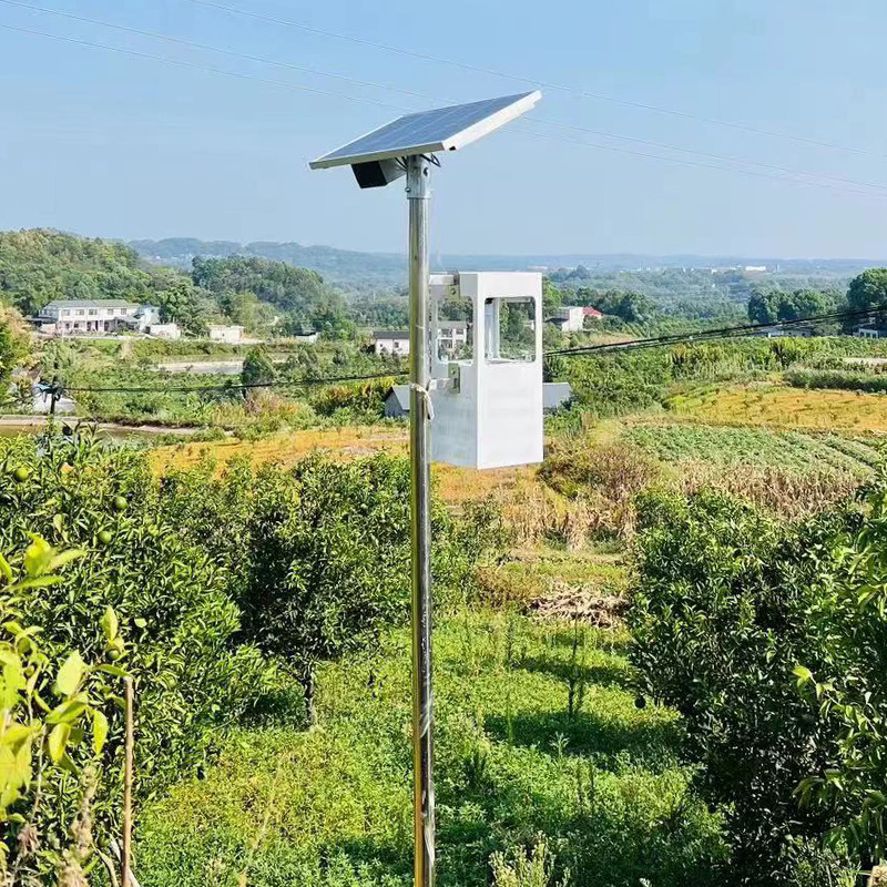 Internet of Things wind-suction solar insecticidal lamp, outdoor agricultural mosquito-killing lamp, orchard breeding light-controlled moth and mosquito-killing lamp Application Scenario