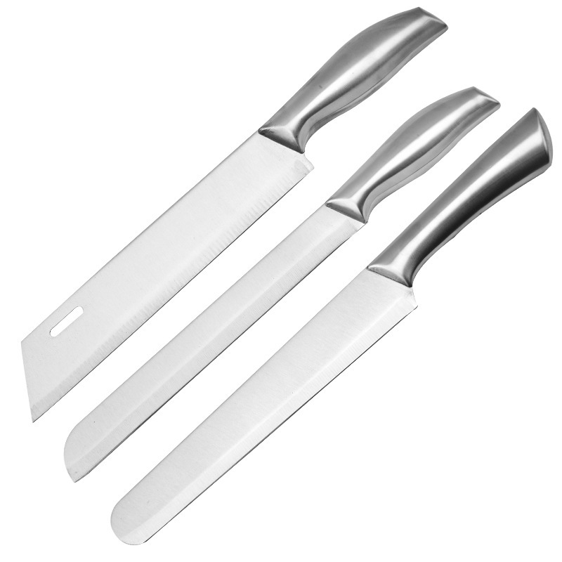 The manufacturer wholesales new stainless steel fruit knives, household fruit knives, watermelon and Hami melon slicers, and kitchen knives Item Picture