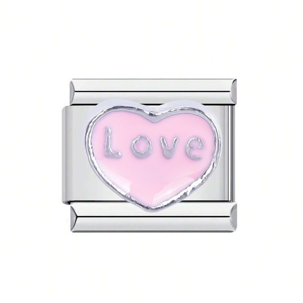 Cross-border DIY jewelry accessories, stainless steel Italian modular bracelet assembly and disassembly, Valentine's Day Love series undefined