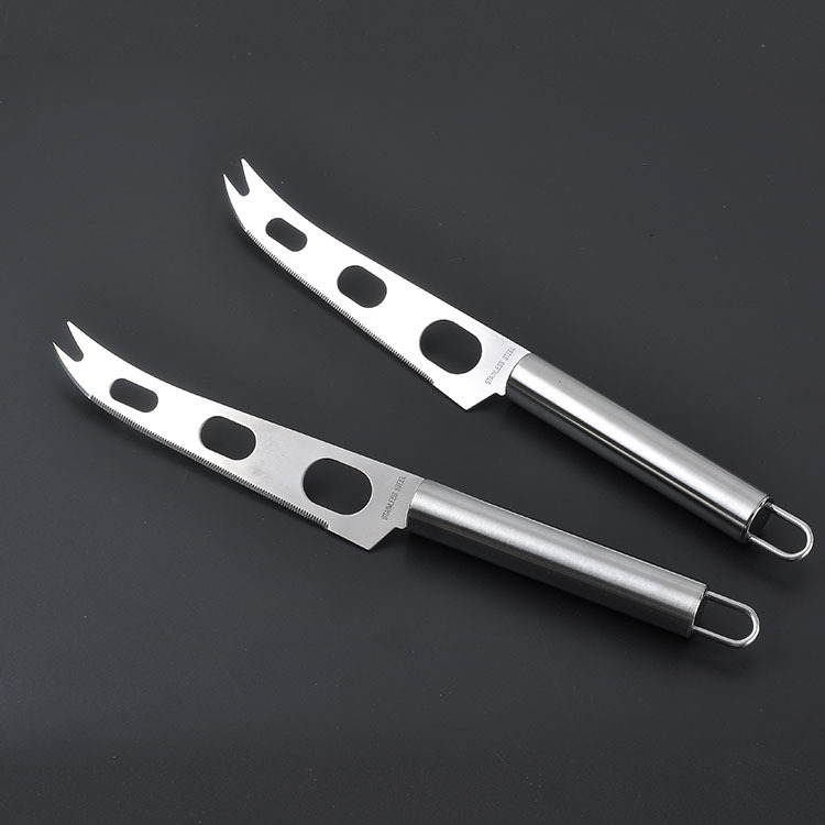 Kitchen baking tools and supplies: stainless steel cheese knife, creative cheese knife, pizza knife, butter knife full figure