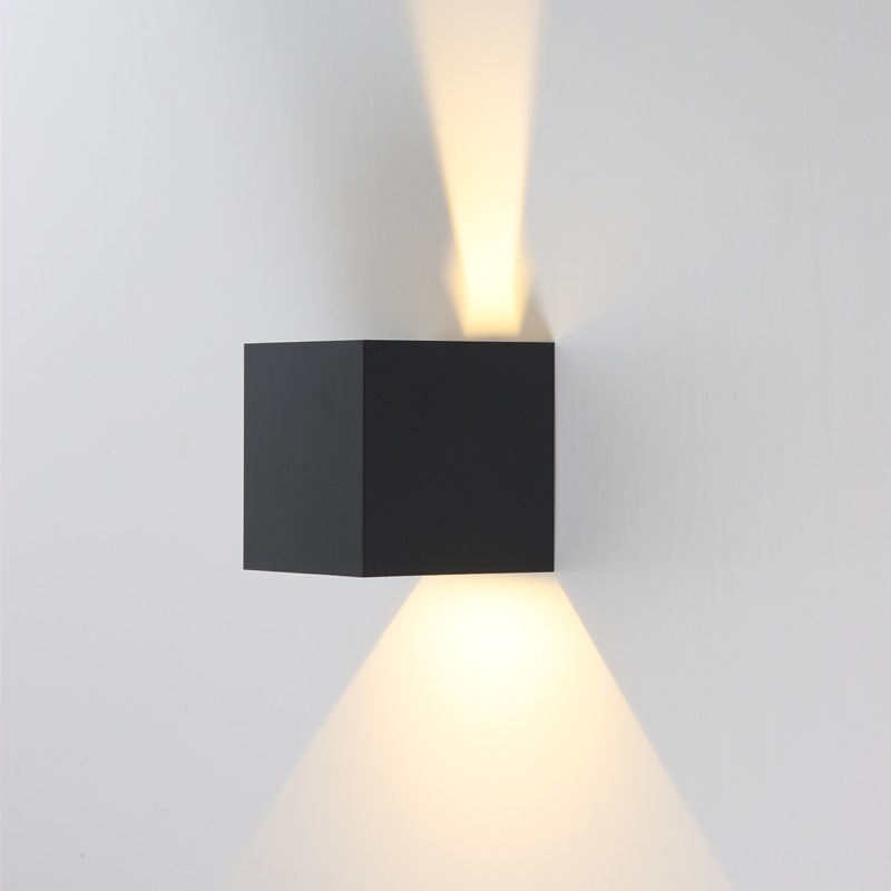 Outdoor wall lamp, waterproof double-head aluminum material, outdoor villa gate exterior wall lamp, balcony cross wall lamp Specification drawing