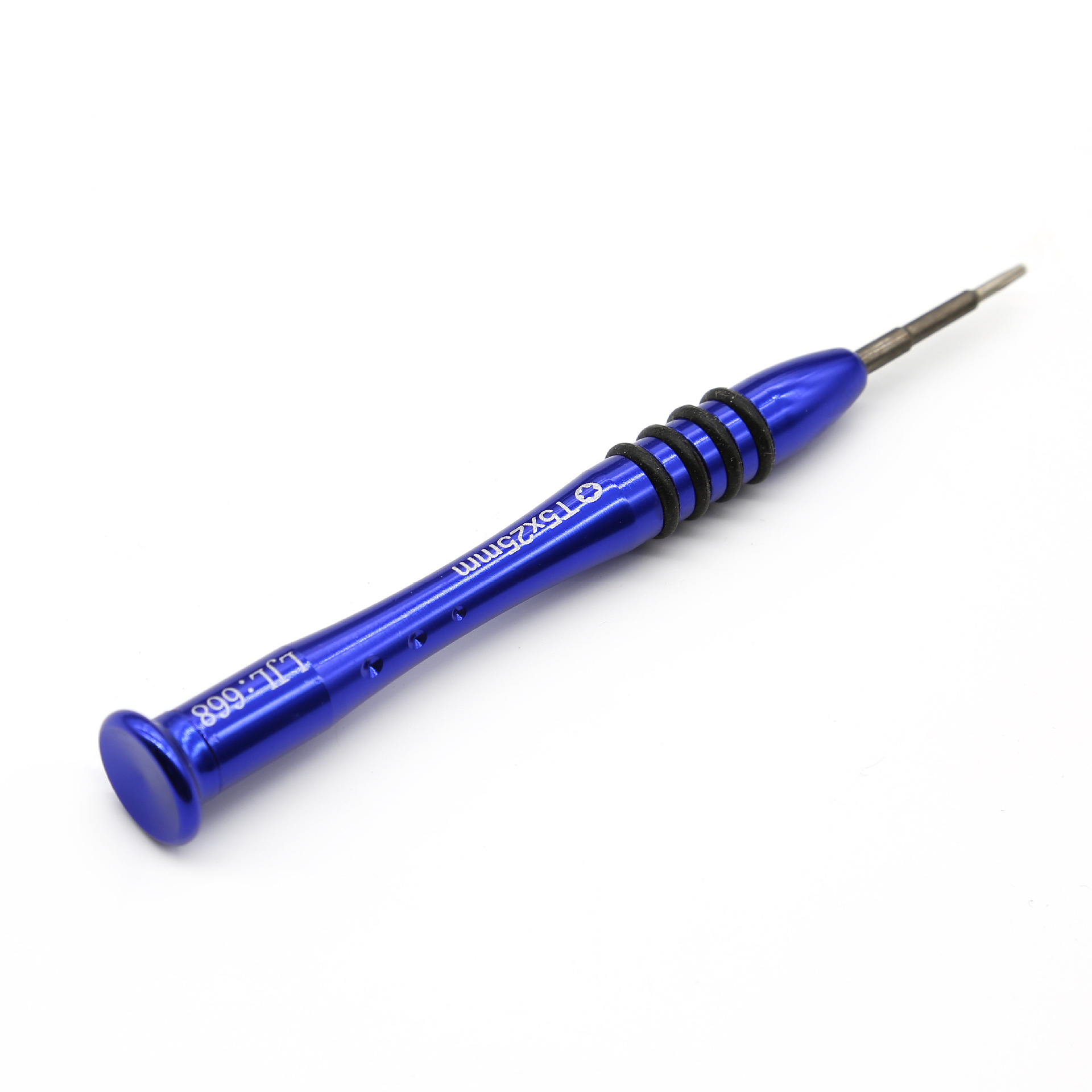 Small screwdriver, cross-shaped flat-head screwdriver, 0.8 pentagon, color aluminum handle, precision screwdriver, clock, communication and telecommunications screwdriver Specification drawing
