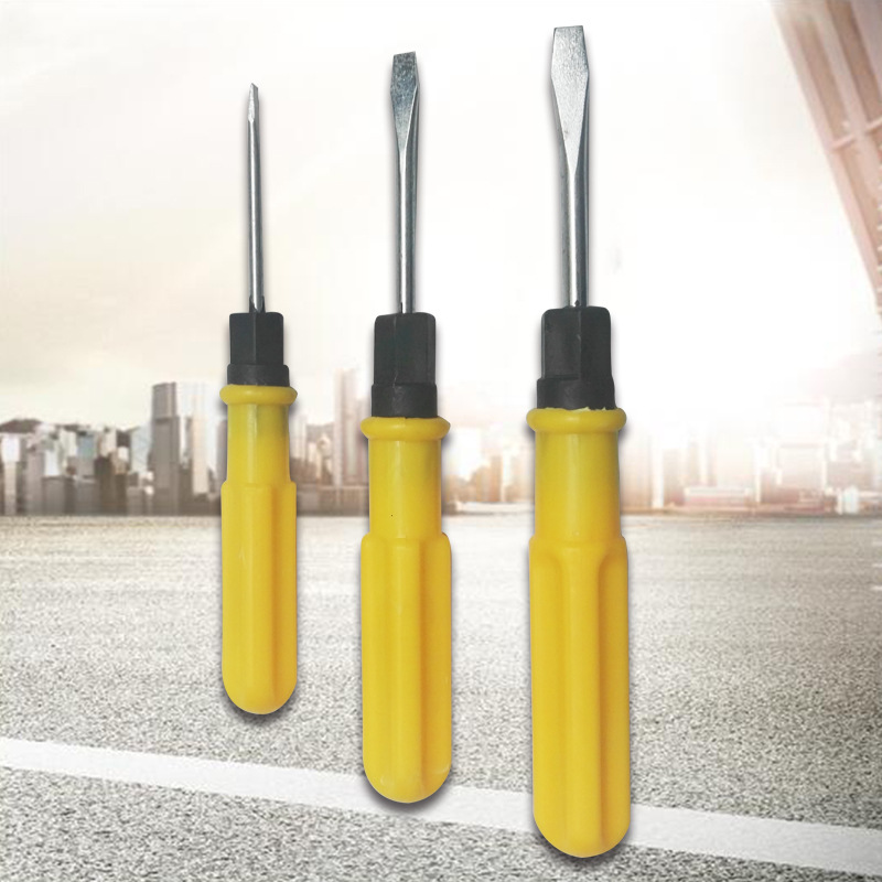 3-inch dual-purpose screwdriver, 45 # steel, round magnetic, factory gift, home repair full figure