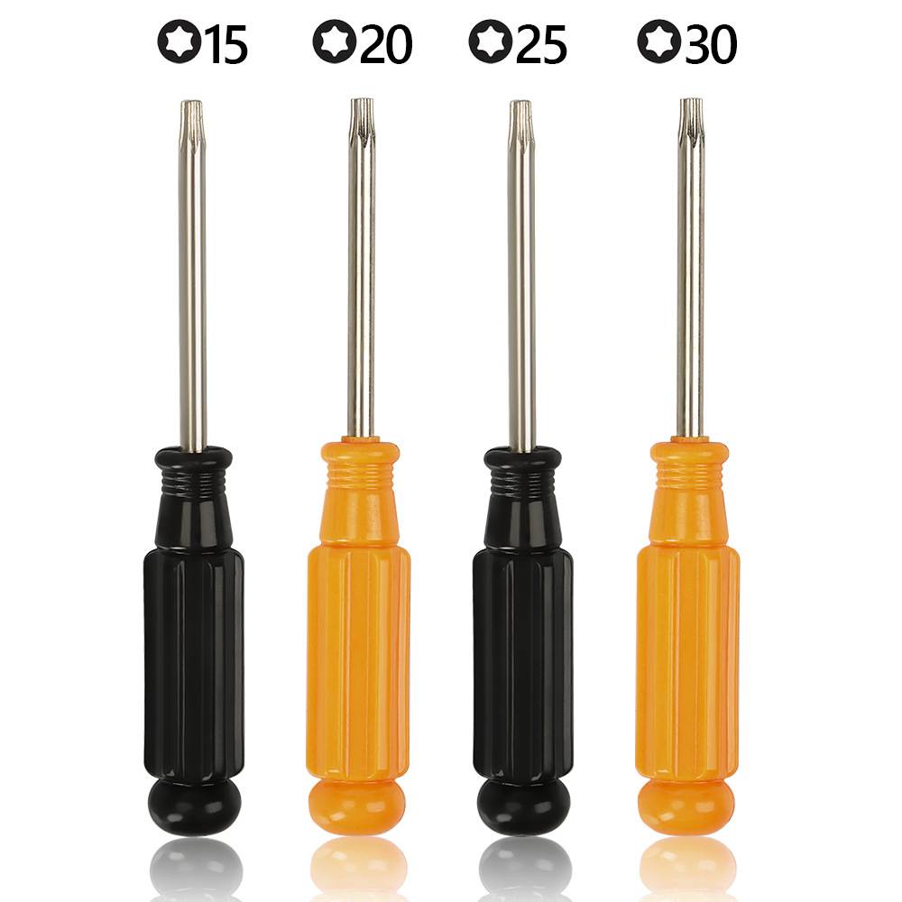 Hexagonal plum blossom screwdriver with holes, plum blossom type screwdriver, plum blossom hexagonal screwdriver T10-T15-T20-T25 full figure
