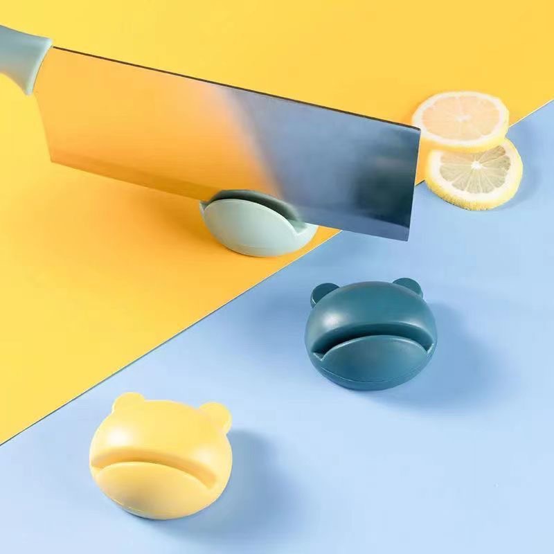Creative Frog knife sharpener, manual quick knife sharpener, household kitchen easy knife sharpener, scissors sharpener stone full figure