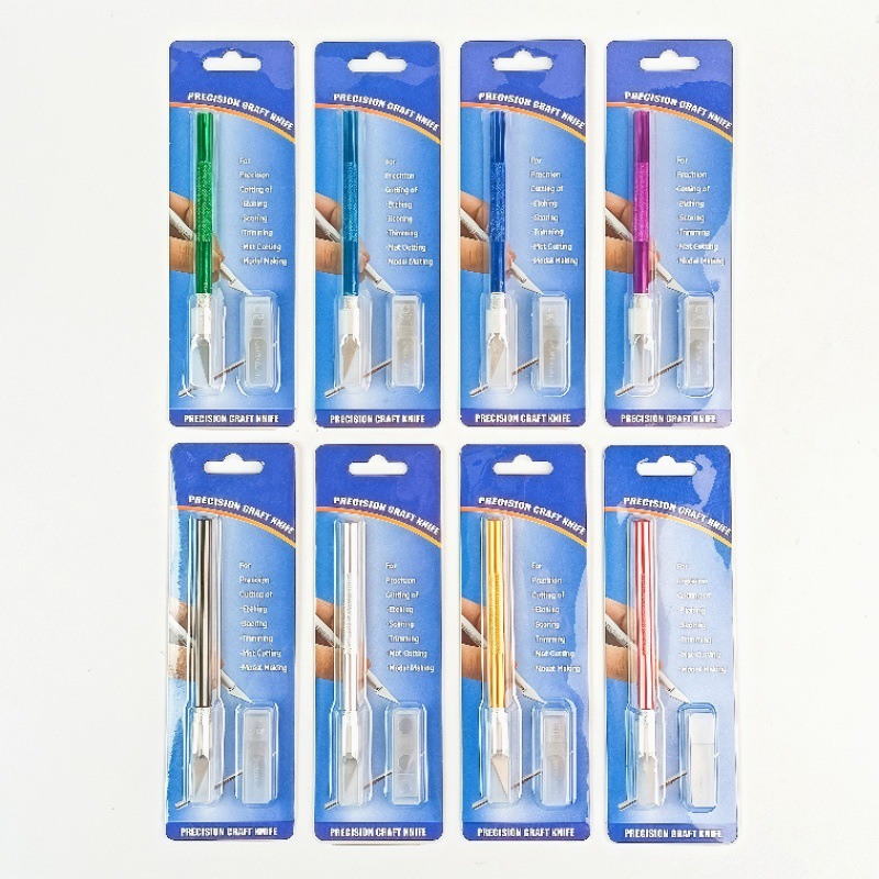 Wholesale aluminum alloy engraving knives, paper card packaging, mobile phone film application, utility knives, cutting tools, hand-held books, engraving knives from the manufacturer undefined