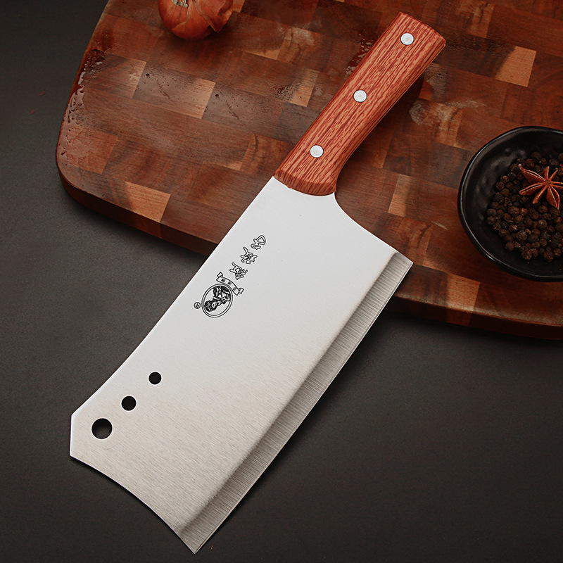 Red Rose dual-purpose kitchen knife manufacturer wholesale household stainless steel bone-chopping knife and kitchen meat slicing knife details Picture