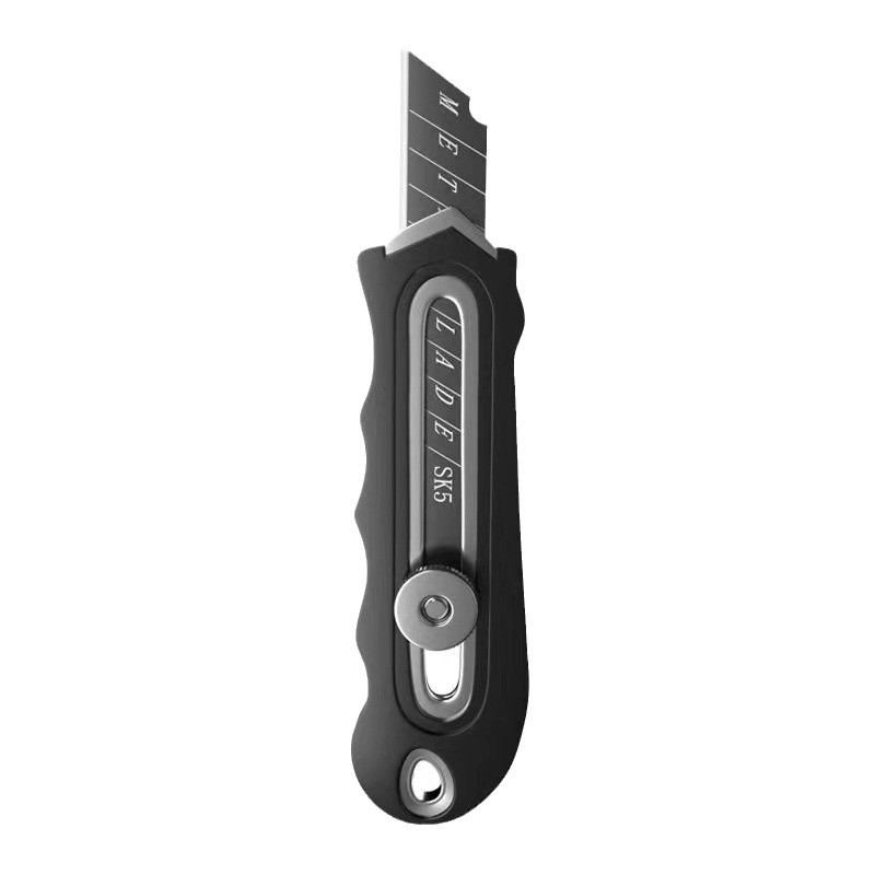 Rubber-coated stainless steel frame utility knife, heavy-duty wallpaper cutting knife, express delivery and box opening knife medium, sharp blade, high hardness Item Picture