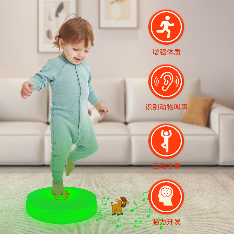 led gravity sensing luminous floor tile light, sensing color running stage, sensing luminous sound, interactive stepping floor full figure