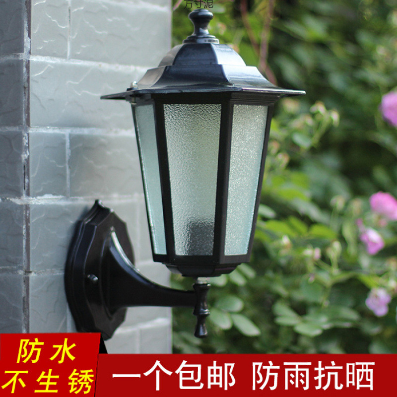 European-style wall lamps, American-style staircase outdoor lamps, corridor balcony courtyard outdoor retro wall lamps, living room export wholesale Specification drawing