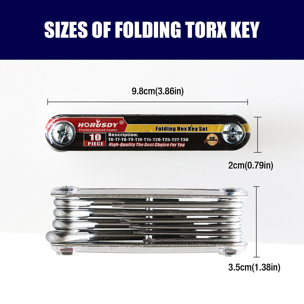 10PCS Folding hex Socket wrench set, metric and imperial star hex Socket screwdriver, metric Amazon Application Scenario