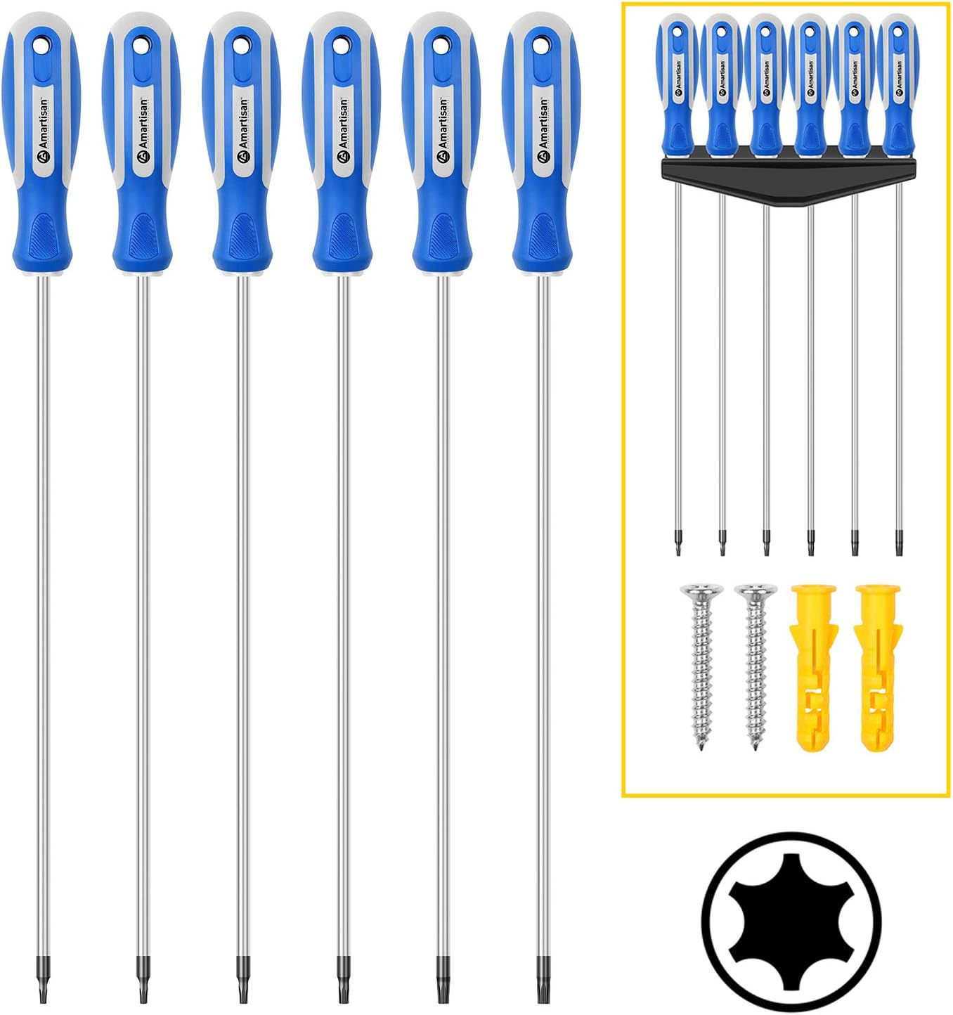 A 6-piece set of extra-long star-shaped screwdriver T10-T30 magnetic screwdriver tools is available for purchase starting from one piece Item Picture