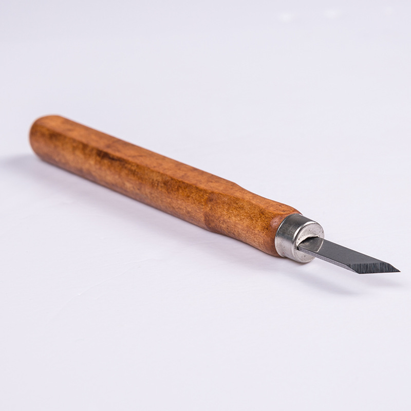 SK2 imitation redwood single piece bulk cork engraving knife set, no LOGO engraving knife, neutral packaging art engraving knife Specification drawing