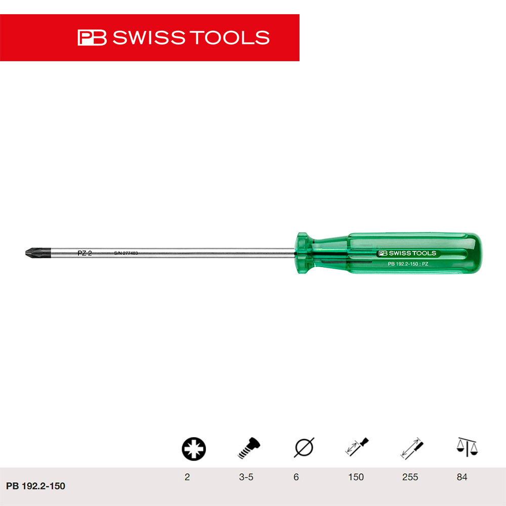 PB Swiss imported cross-shaped screwdriver Classic model 192/4 safety maintenance tool transparent CAB shock-resistant undefined