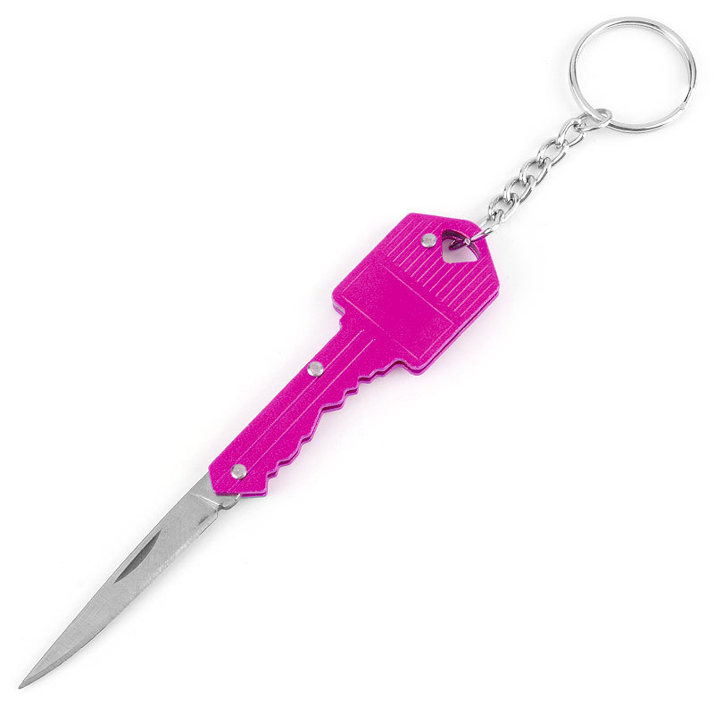 New heart-shaped mini knife, multi-functional key knife, outdoor Swiss knife, self-defense knife, folding fruit knife undefined