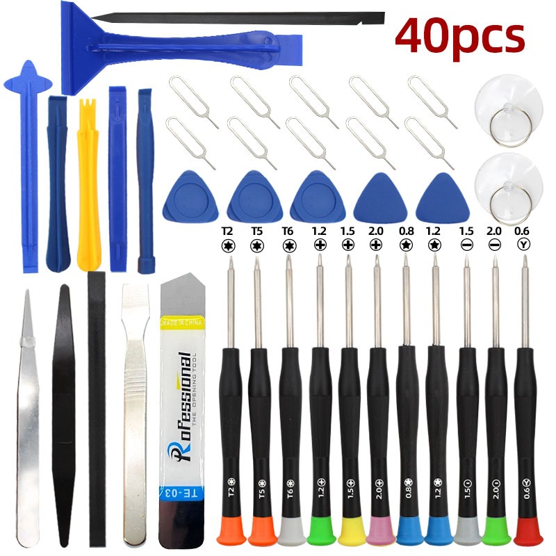 Cross-border bestseller 42-in-one multi-functional repair tool screwdriver for removing Apple and Android phone batteries and opening cases undefined