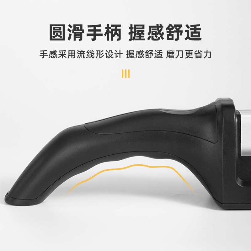 Wholesale of kitchen creative three-slot knife sharpeners, knife sharpening rods, diamond sand whetstones, electric knife sharpeners, 3c samples Application Scenario