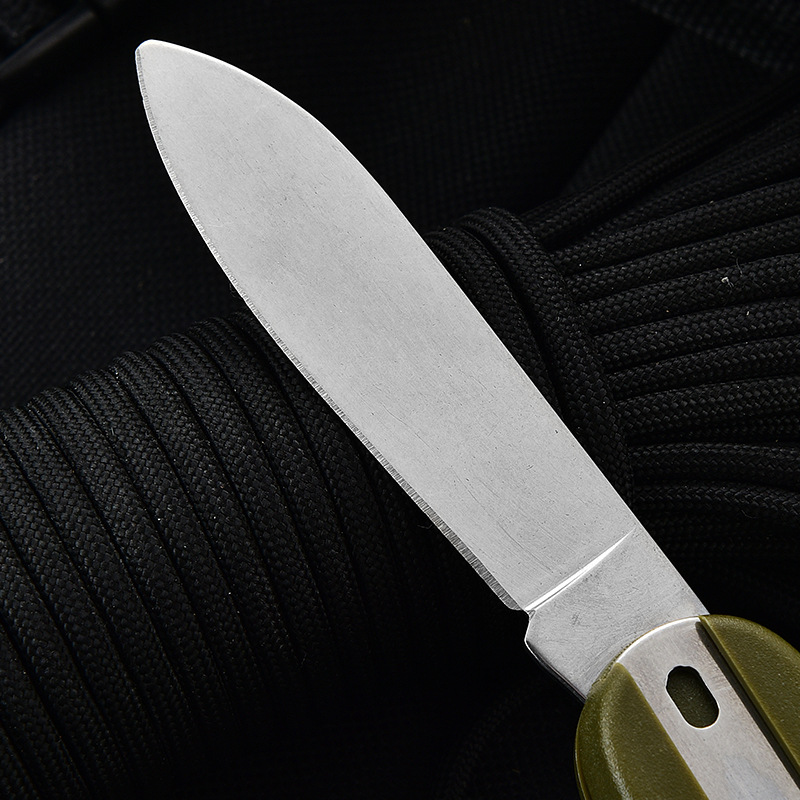 Factory direct sales of camping detachable multi-functional folding knife, fork and spoon set tableware, portable outdoor three-piece set tableware Specification drawing