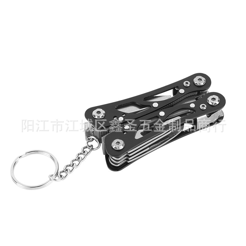 Factory stainless steel outdoor multi-functional folding pliers, mini multi-purpose combination household maintenance pliers, multi-functional tool pliers undefined