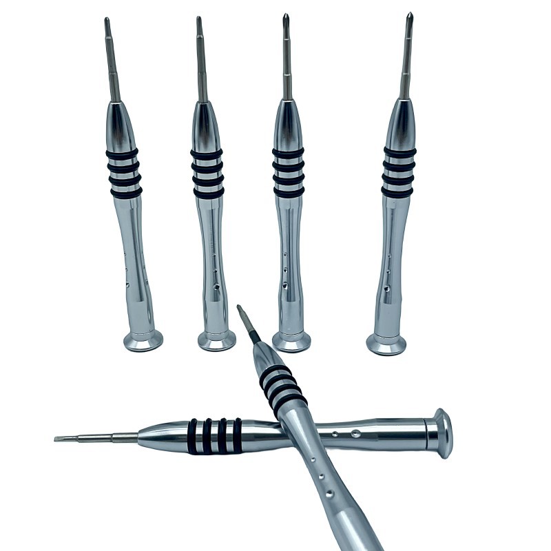 9-hole aluminum alloy manual screwdriver, 0.8 five-star 1.5 cross screw screwdriver, suitable for Apple, iphone, Android and Huawei details Picture