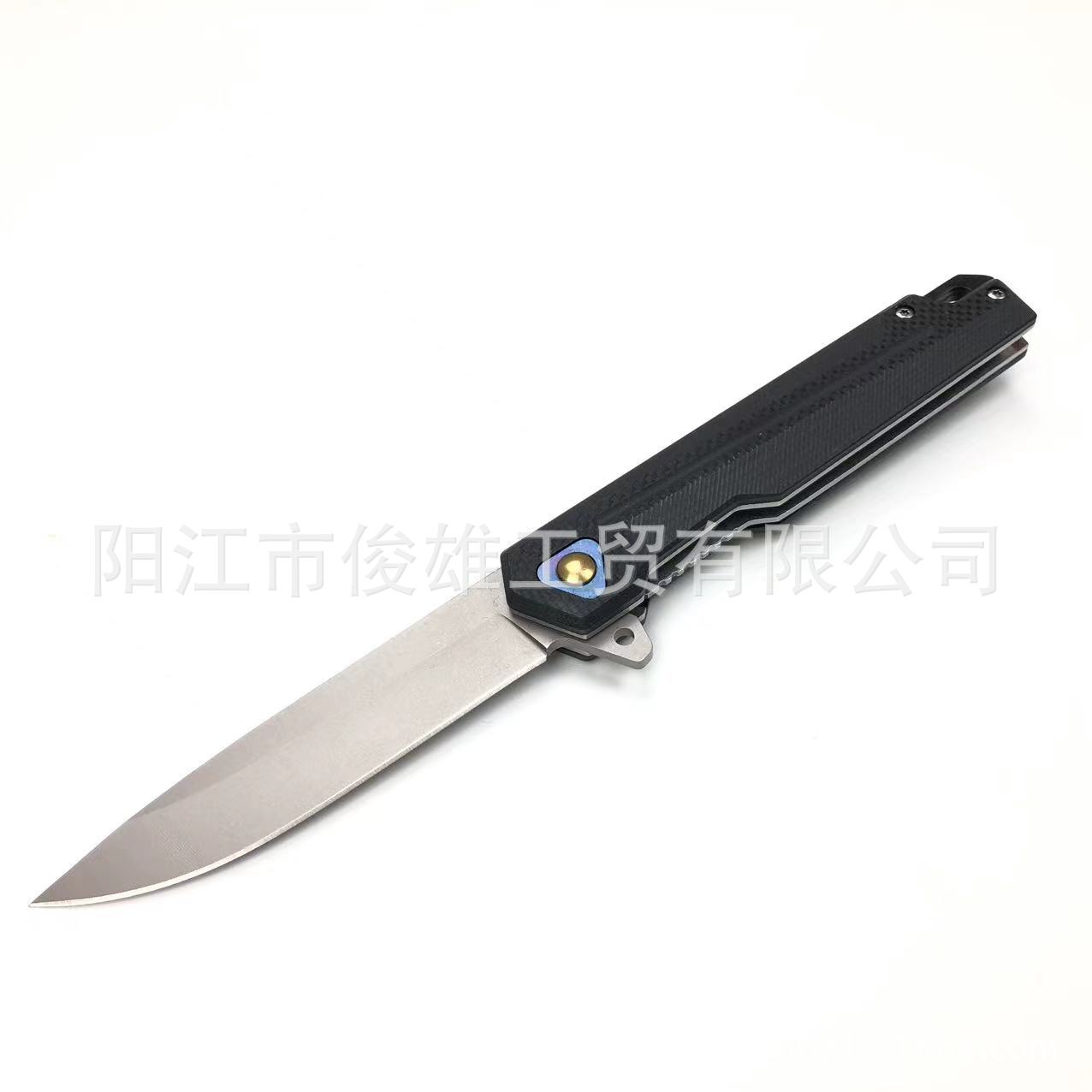 Outdoor knife, camping sharp pocket knife G10 handle, high-quality stainless steel bearing folding knife, camping fruit knife undefined