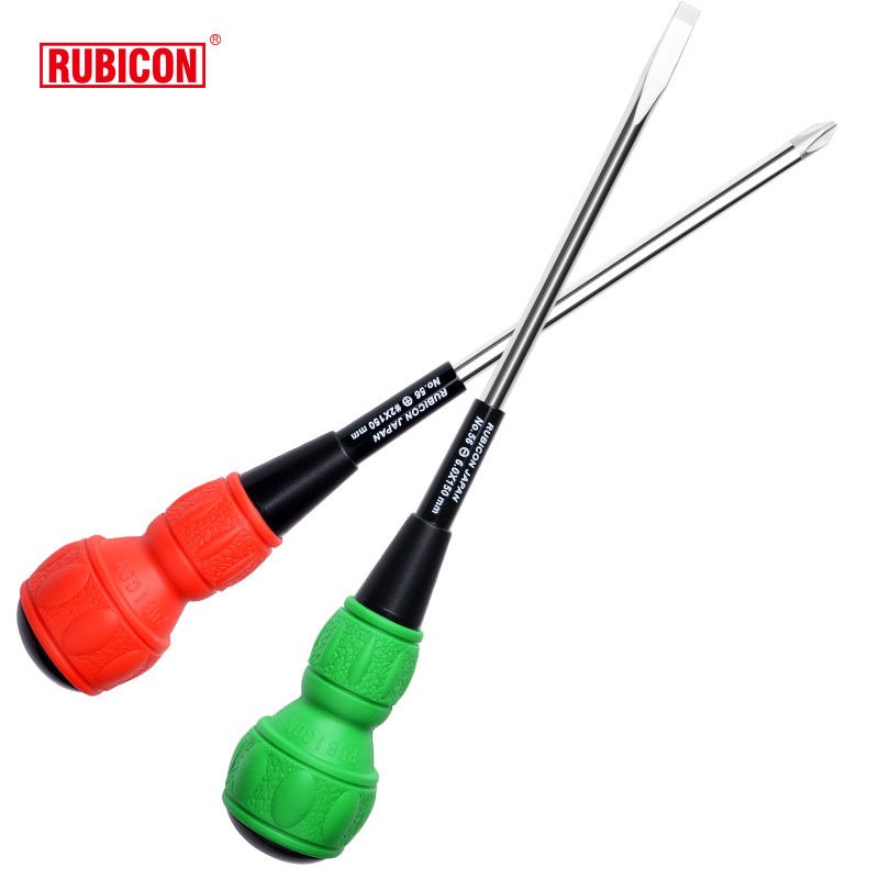Japanese imported Robin Hood gourd soft handle NO.56 super hard screwdriver, 11-shaped screwdriver with magnetic screwdriver Application Scenario