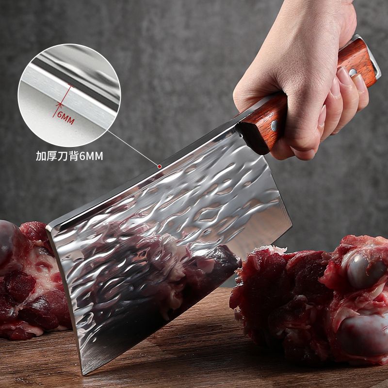 Forged mirror surface, sharp slicing, chef's knife, slicing knife, special kitchen knife, suitable for both cutting vegetables and meat, smooth and not stuck Item Picture
