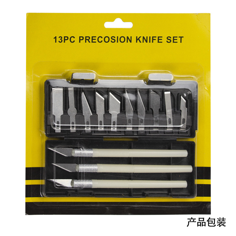 Tang's engraving knife 13pc handmade pen knife set, No. 11 sharp knife blade, with export metal engraving knife wholesale undefined