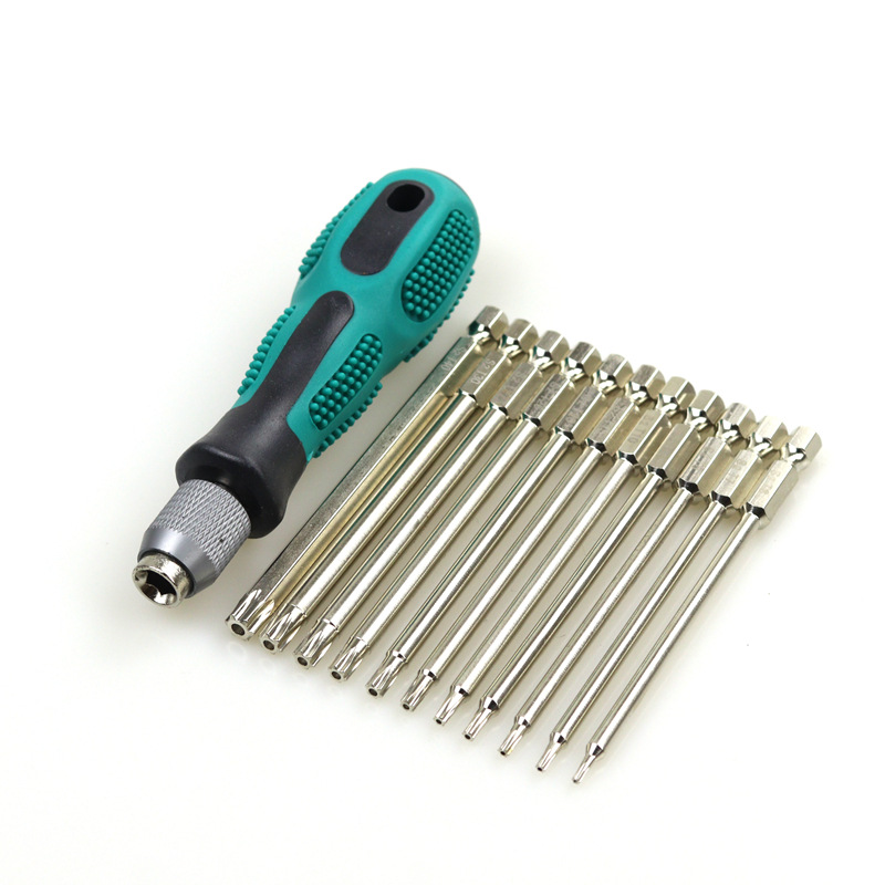 S2 irregular-shaped screwdriver, 1/4 star hexagonal, 6.35mm, magnetic electric screwdriver bit, 50MM long air nozzle details Picture