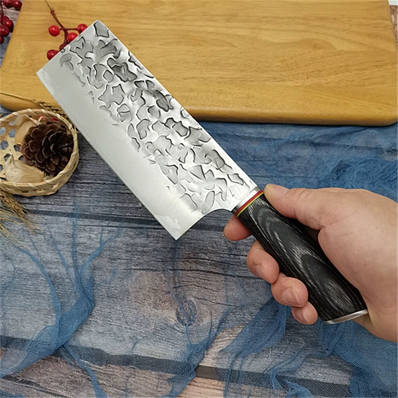 Hand-forged ladies' small kitchen knives, Yangjiang stainless steel household cutting knives, kitchen express meat slicing knives wholesale details Picture