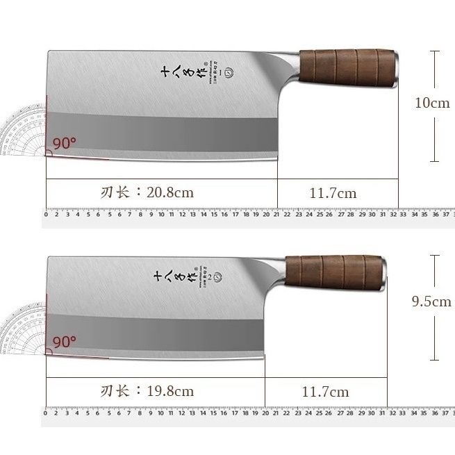 The 90cr kitchen knife is a specialized kitchen knife for cutting vegetables and meat, slicing, chopping and cutting bones. It is a commercial hotel and restaurant knife Application Scenario