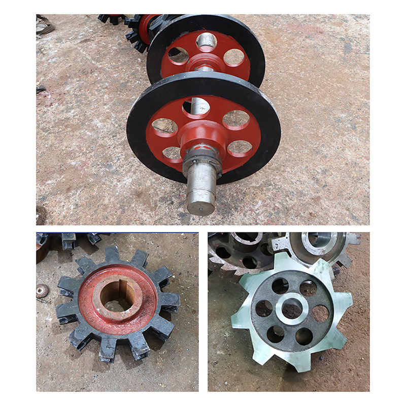 Industrial single and double row mechanical transmission sprocket manufacturer, scraper conveyor sprocket assembly, mining machinery parts, wear-resistant sprocket Application Scenario