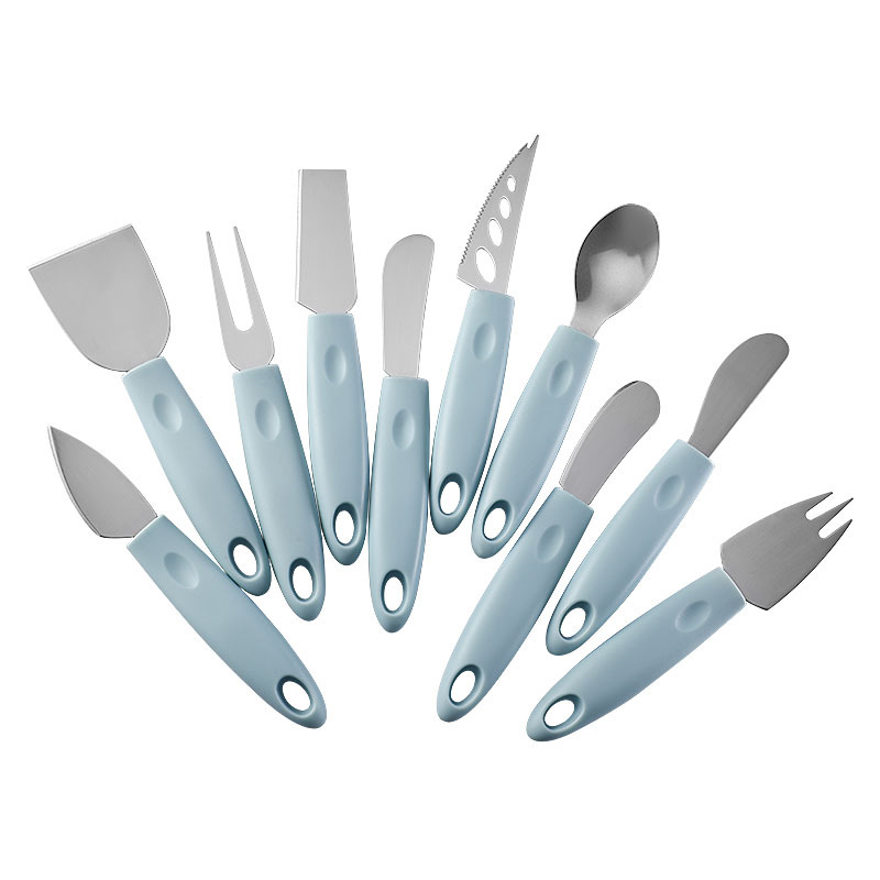 Cross-border new Western-style tableware such as spoons, bread, desserts, fruits, knives and forks, stainless steel, butter, cheese knives and cheese knives details Picture
