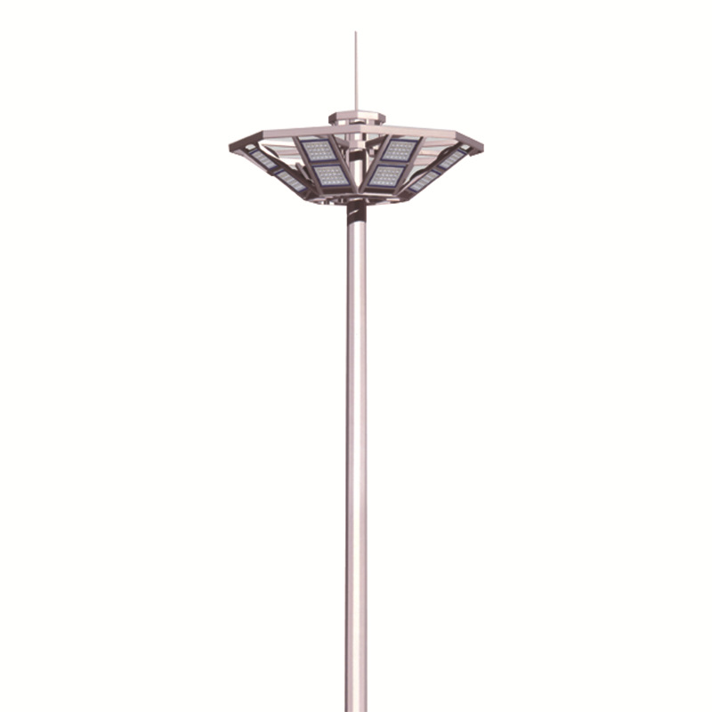 led high-pole lights, 15-meter and 10-meter telescopic 3-head medium pole lights, airport high-pole outdoor lighting lamps, square lights Item Picture