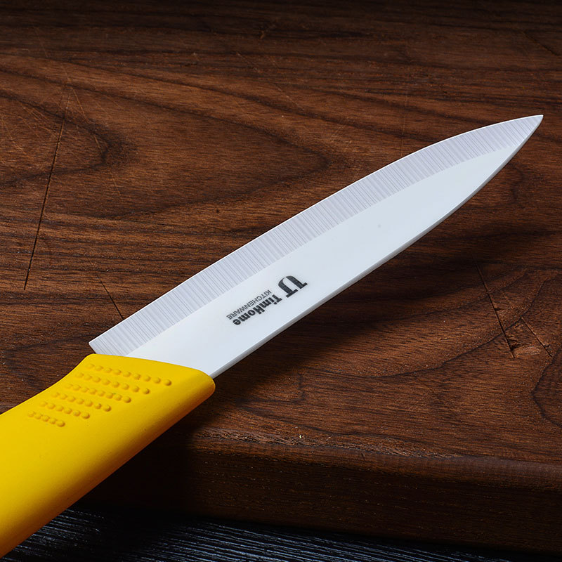 Factory stock: 4-inch ceramic single multi-purpose knife, sharp ceramic fruit knife, kitchen knife with knife sleeve Specification drawing