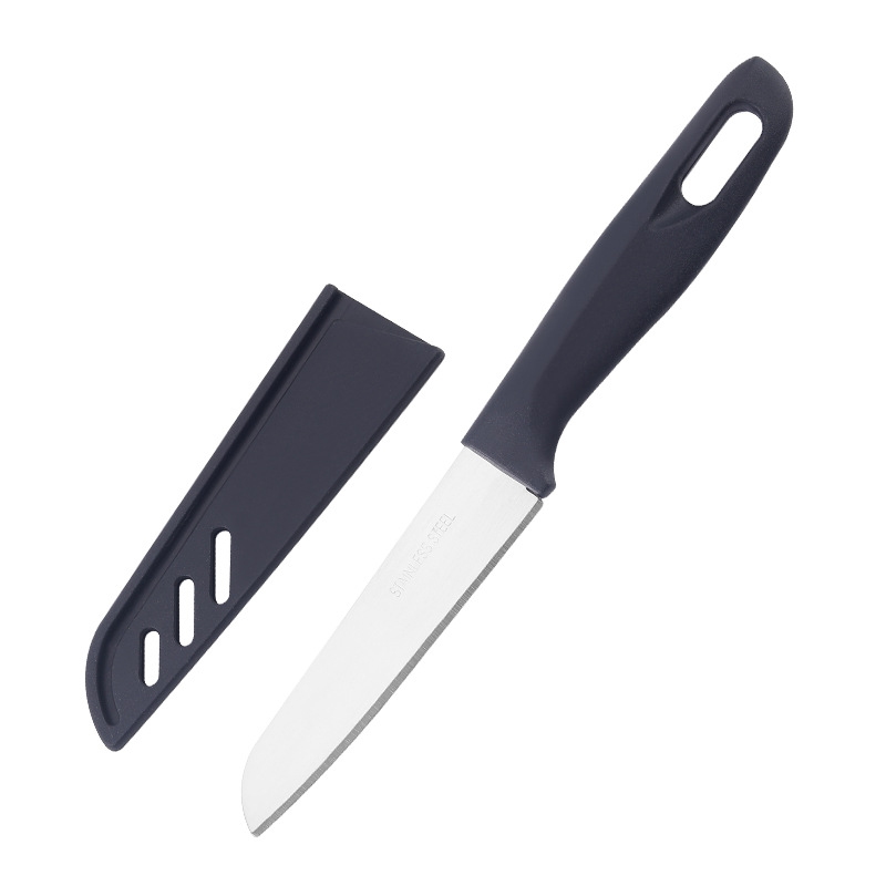 A Daifa stainless steel fruit and vegetable peeler knife with a scabbard, a portable peeler for peeling household kitchen fruits Item Picture