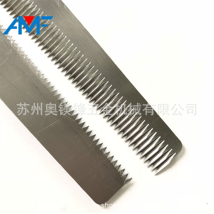 Special toothed blades for packaging machinery, cutting toothed blades, rack blades, and tape cutting toothed blades are in stock and available for wire drawing Application Scenario