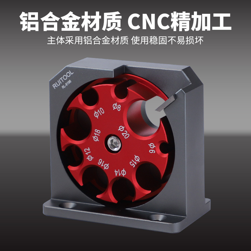 Electric drill turning round bar auxiliary tools, square bar turning round wood bar, aluminum alloy adjustable turning solid wood round bar, round wood tenon Specification drawing