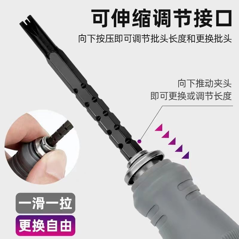 Special-shaped triangular screwdriver socket, magnetic screwdriver tool, U-shaped and Y-shaped herb-shaped inner cross, brand screwdriver set Specification drawing