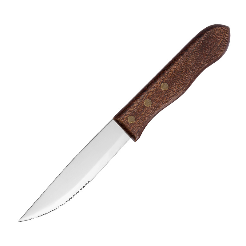 Amazon Hotel Home stainless steel kitchenware and tableware, Sabri handle steak knife, semi-serrated steak knife Item Picture