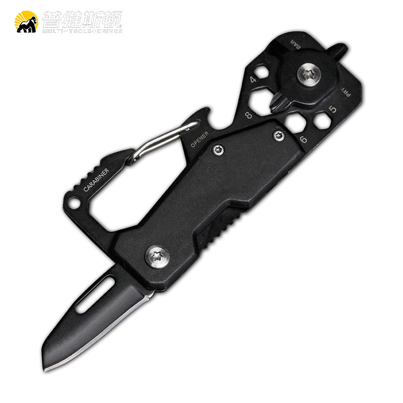 In stock: multi-functional hiking buckle knife, mini knife, portable multi-purpose folding knife, outdoor folding knife, pocket knife Item Picture
