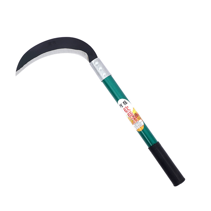 Wholesale of crescent-shaped knives in stock, long-handled hook knives, outdoor weeding, agricultural and garden sickles, crescent-shaped knives Item Picture