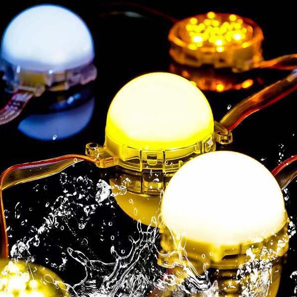 RGB point light source, pixel light, pixel display screen, marquee light, contour light, led light string, dot matrix, flowing water, chasing light Specification drawing