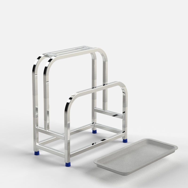 Pure stainless steel knife rack, chopping board rack, vegetable board rack, multi-functional stainless steel storage rack, cross-border integrated storage Application Scenario