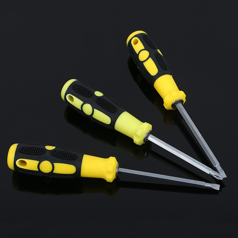 Manufacturer's flat-mouth plum blossom dual-purpose screwdriver, flat-head cross plum blossom strong magnetic roving tool screwdriver Application Scenario