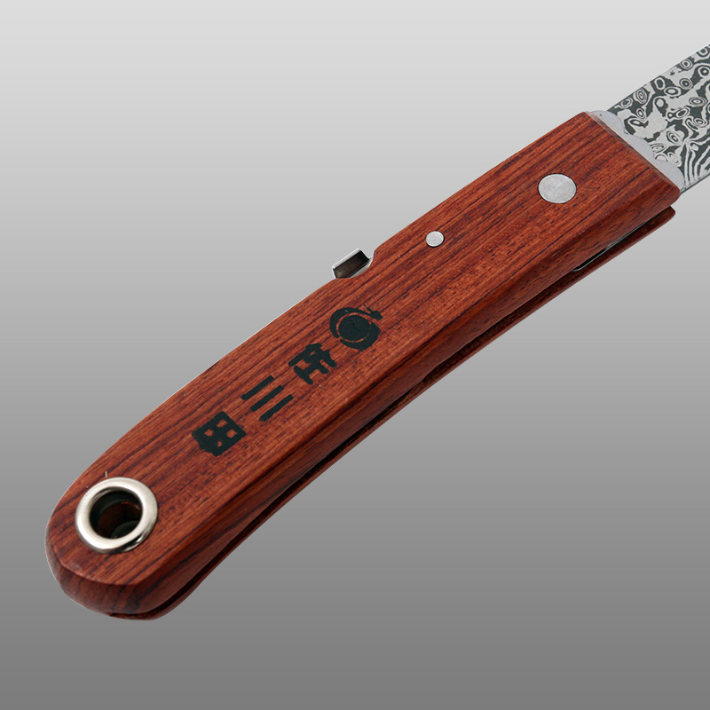 Sakawa-da 1092 grafted knife, bud grafted knife, Japanese steel, Taiwan grafted wood knife, folded Damascus pattern Application Scenario