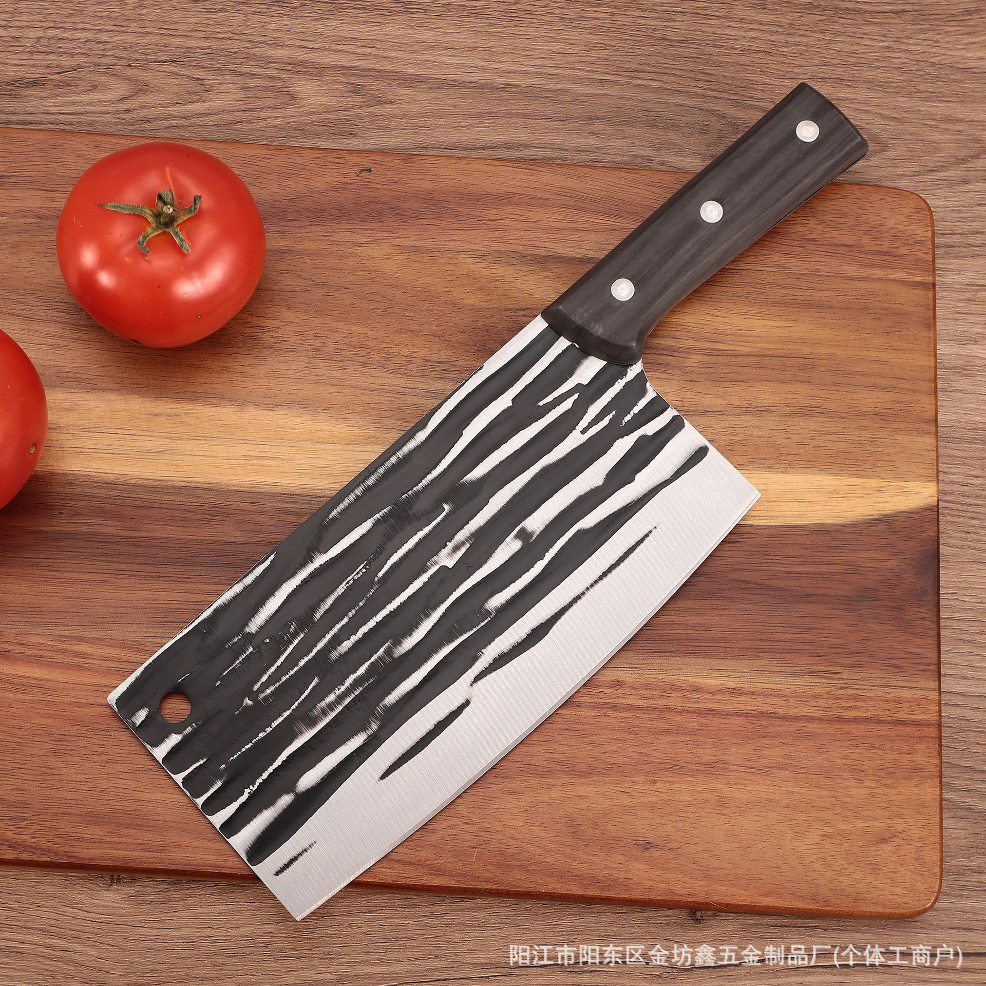 Factory direct sales of household kitchen knives, dual-purpose kitchen knives for cutting and slicing, meat and bone cutting knives, Douyin models, street stall and travel kitchen knives Specification drawing