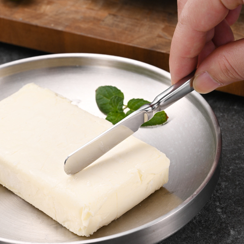 High-end forged stainless steel butter knife, butter knife, spatula, jam spreading knife, cheese dessert knife, cream spatula Specification drawing