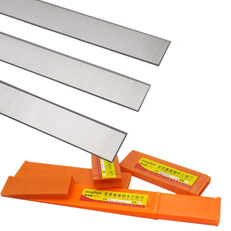 Wholesale W18 extra-hard woodworking electric planer blades, high-speed steel planer blades, rosewood hard solid wood planer blades, vertical milling and pressing planer blades Specification drawing