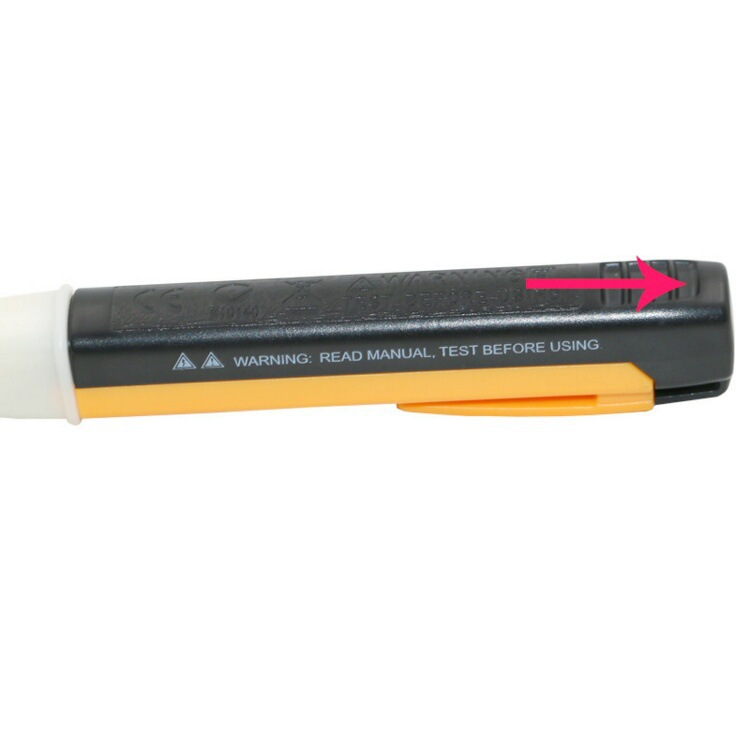 Non-contact electronic digital display voltage tester, digital voltage detector, ultra-safe induction voltage tester VD02 with LED Specification drawing